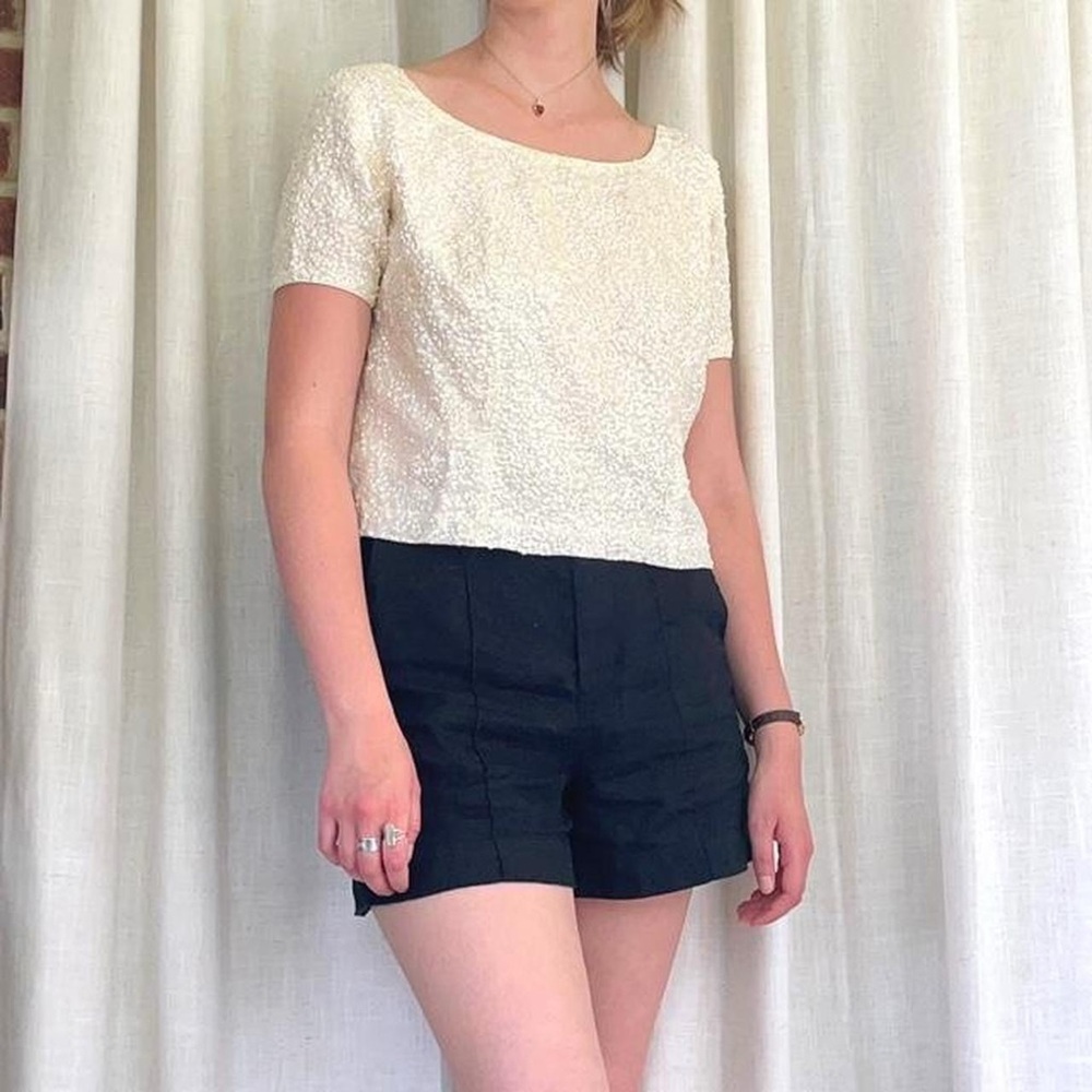 Vintage sequin cocktail top